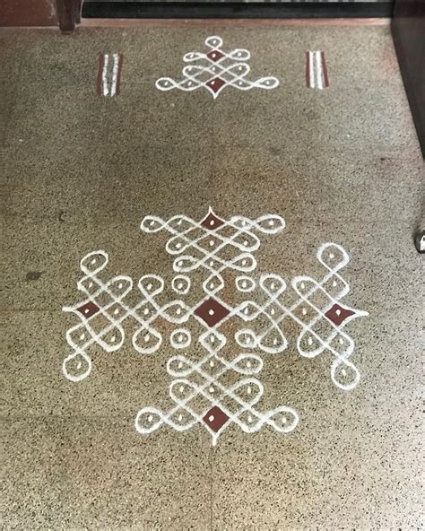 Simple rangoli design for Tamil New Year Simple kolam rangoli design at ...