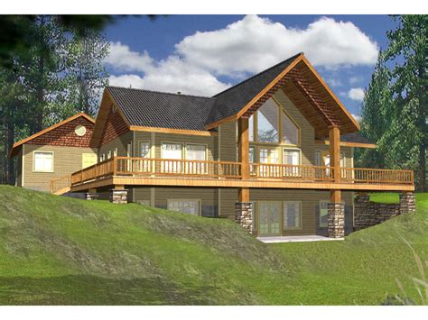 Golden Lake Rustic A-Frame Home Plan 088D-0141 - Search House Plans and ...