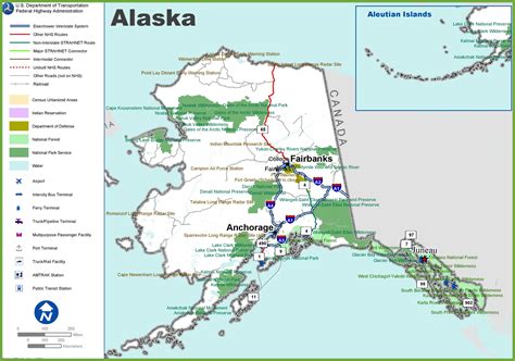 Alaska highway map