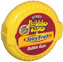 Bubble Tape Bubble Gum Juicy Fruit 2.0 oz Nutrition Information | ShopWell