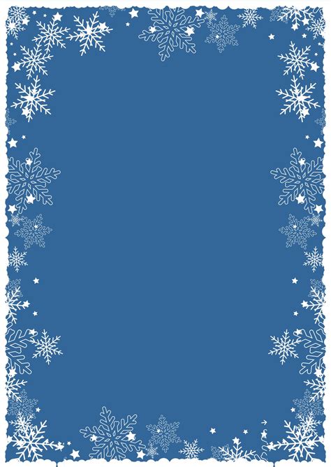 Christmas Stationary Borders - 15 Free PDF Printables | Printablee