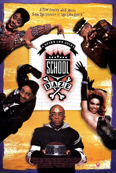 "School Daze" movie poster, 1988. | School daze, African american ...