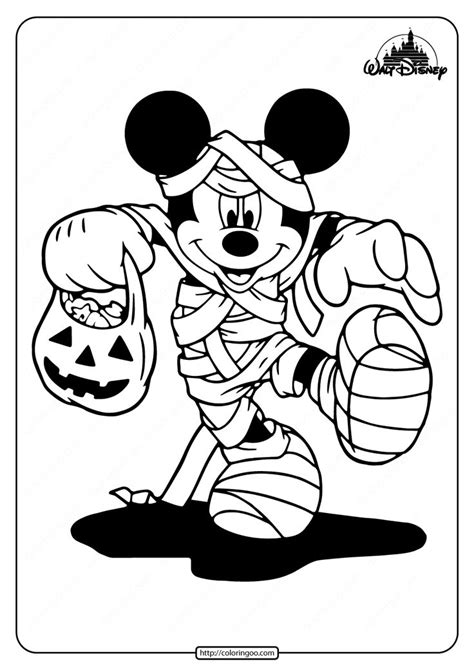 Mummy Mickey Mouse Coloring Pages | Mickey mouse coloring pages, Free ...