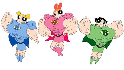 Super buff Powerpuff Girls. by Ducklover4072 on DeviantArt