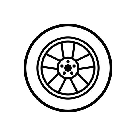 tyre icon vector design template in white background 11710240 Vector ...