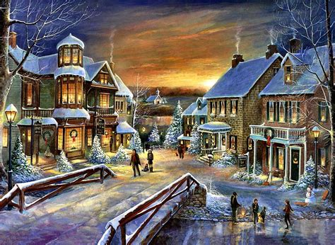 Winter Village Drawing - Drawing.rjuuc.edu.np