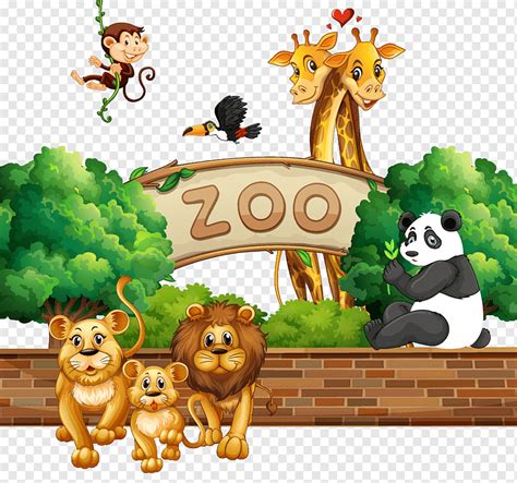 Zoo Animals Clipart Border