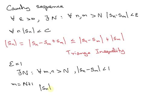 SOLVED: Show that every Cauchy sequence is bounded.