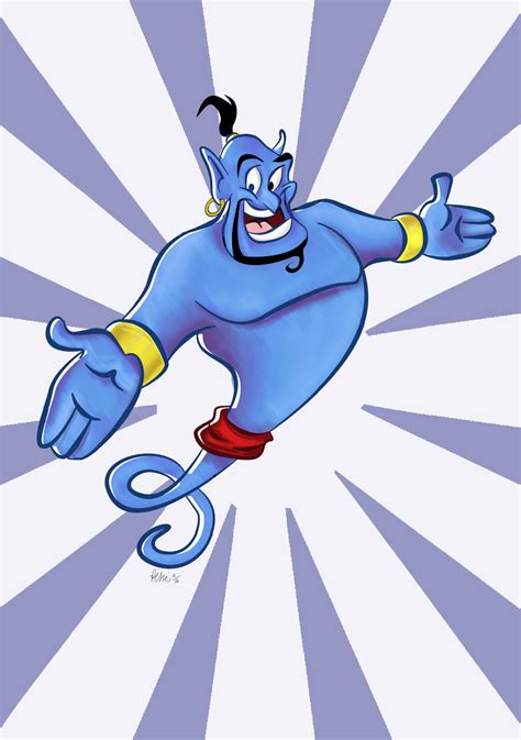 GENIE from aladdin sped drawing+video by IDROIDMONKEY on DeviantArt