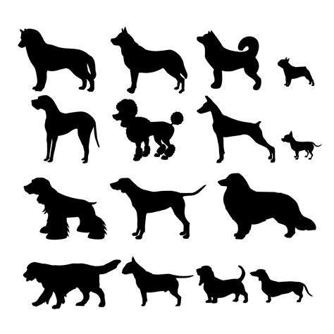 Dog Silhouette Vector Art, Icons, and Graphics for Free Download