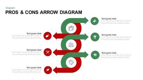 Pros and Cons PowerPoint Template Diagram with Arrow - Slidebazaar