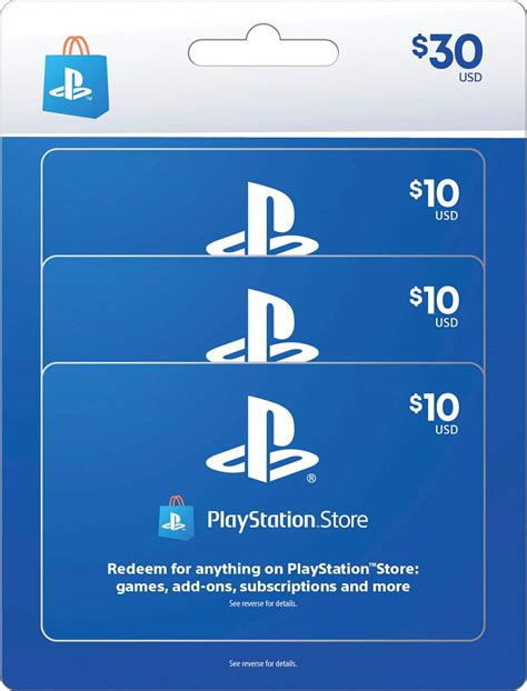 Customer Reviews: Sony $10 PlayStation Store Cards (3-Pack) SONY PS4 ...