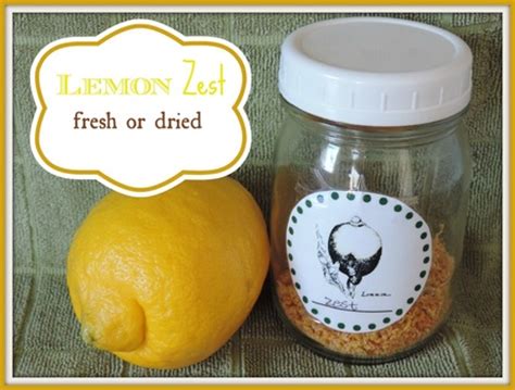 Lemon Zest - Fresh or Dried - Annie's Place