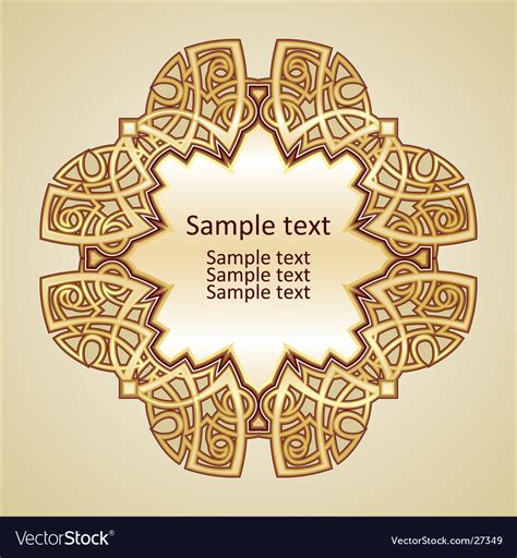 Gold pattern Royalty Free Vector Image - VectorStock