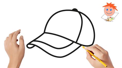 How to draw a baseball hat | Easy drawings - YouTube