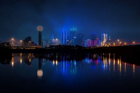 HD wallpaper: Cities, Dallas, Building, City, Night, Reflection, Texas ...