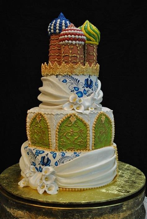 Russian Inspired | Vegan wedding cake, Indian wedding cakes, Wedding ...