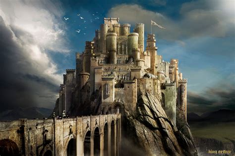 ArtStation - King Arthur - Camelot, Kieran Belshaw | Fantasy castle ...