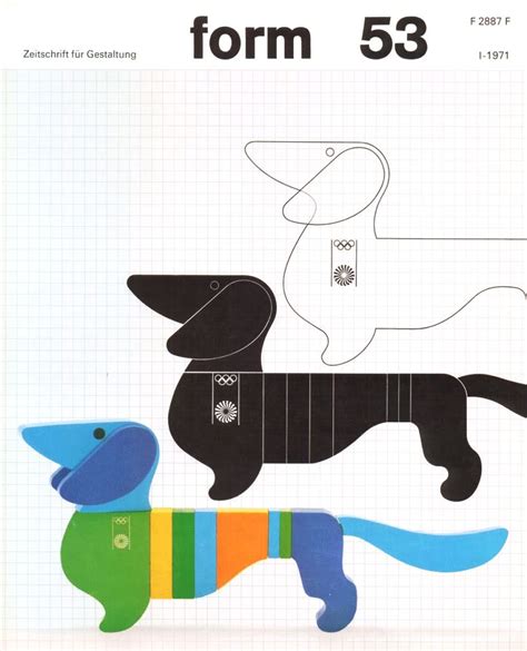 OTL AICHER. Waldi, mascota olímpica oficial. Juegos Olímpicos, Munich ...