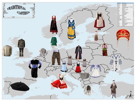 Traditional Clothes by European Countries | Mappr (2022)