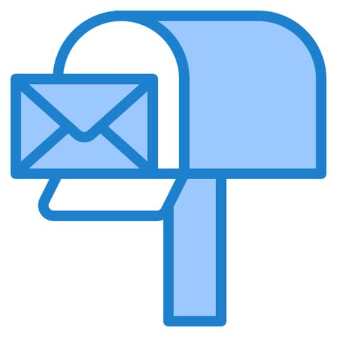 Mailbox srip Blue icon