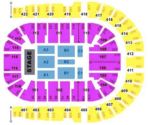 O2 Arena London seating plan - Detailed seat numbers - MapaPlan.com