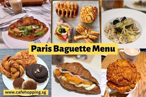 Paris Baguette Singapore Menu 2024 (Updated January)