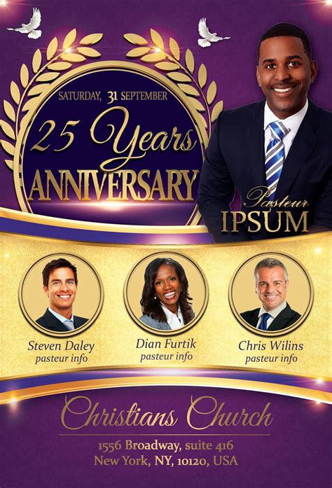 Church Anniversary Flyer By artolus | TheHungryJPEG