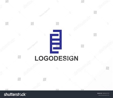 Blue Square Logo Design Identity Stock Vector (Royalty Free) 1889923729 ...