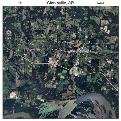 Aerial Photography Map of Clarksville, AR Arkansas