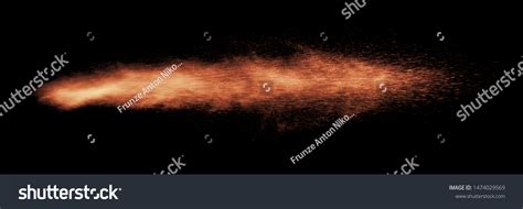 Shot Firearm Explosion Gunpowder On Black Stock Photo 1474029569 ...