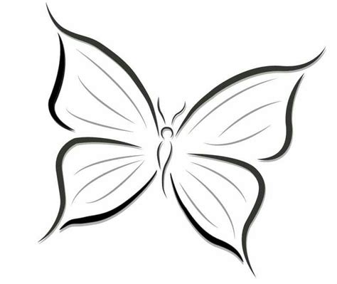 Easy Butterfly Drawing Outline / This is a supper easy simple butterfly ...