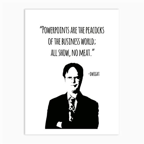 Dwight Schrute Quotes Art Print by KunStudio - Fy