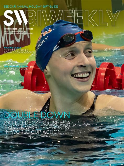 SW Biweekly - Double Down: Katie Ledecky Crushes Pair of World Records ...