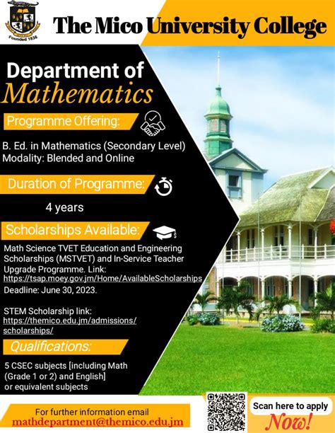 Department of Mathematics Education – The Mico University College