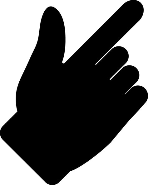 Silhouette of Pointing hand gesture. 25323631 Vector Art at Vecteezy