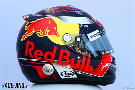 Max Verstappen, Red Bull, 2018 helmet · RaceFans