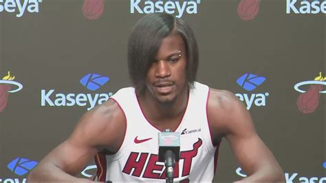 Emo Jimmy Butler brings new look to Miami Heat's Media Day | wfaa.com