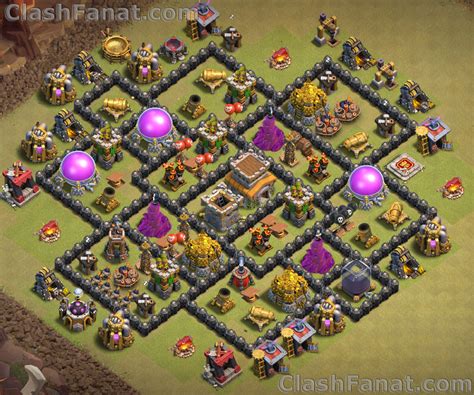 Town hall 8 base - Best TH8 layout Clash of Clans