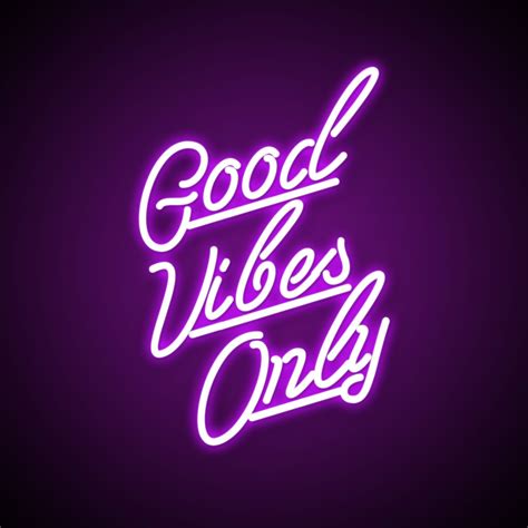 Good Vibes Only Neon Light Personalized Neon Sign Custom | Etsy