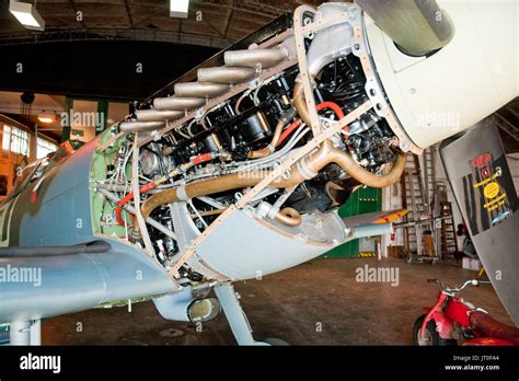 Rolls Royce Merlin V12 engine, newly re-fitted to Shuttleworth Trust's ...