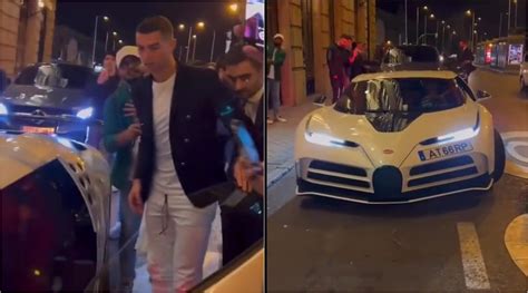 Watch: Cristiano Ronaldo leaves Madrid restaurant in limited edition ...