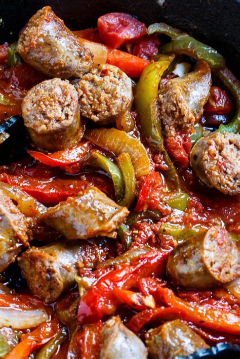 Italian Sausage and Peppers | Sausage dishes, Stuffed peppers, Italian ...