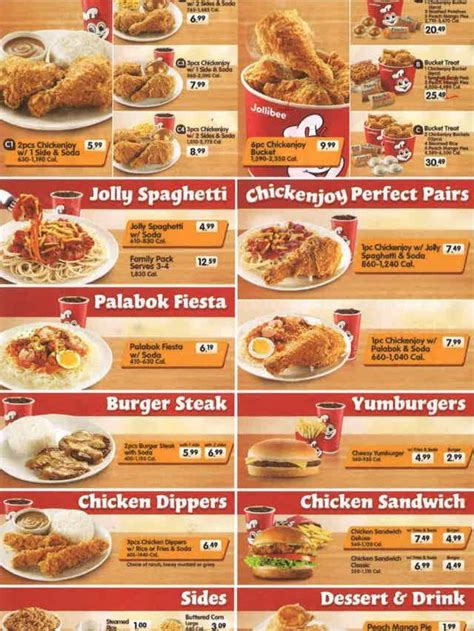 Jollibee Menu 1 Bucket Chicken Price | Kentucky fried chicken menu ...