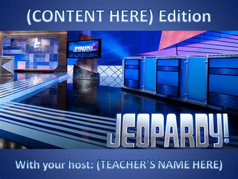 Jeopardy Powerpoint Template Free