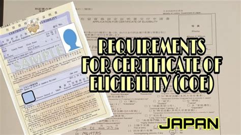 Steps on how to apply for a Japan Certificate of Eligibility - Work ...