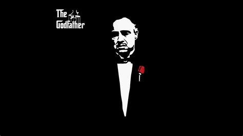 Godfather Hand Logo Wallpaper In White