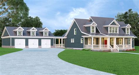 Cape Cod House Plans With 3 Car Garage - House Design Ideas