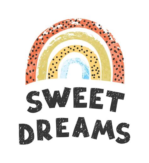 Premium Vector | Illustration with hand drawn lettering sweet dreams ...