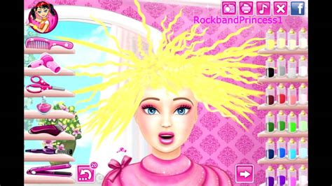 Barbie Hair Cutting Game Barbie Makeover Game - YouTube